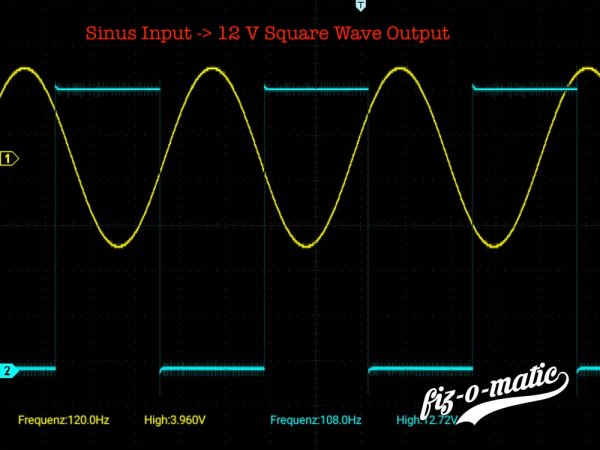 Sinus to 12V Square Wave